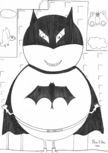 Batman un coloriage d'Alexandra Stern